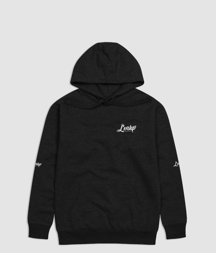 Hoodie negro oficial de LAMASKEPRODUCE